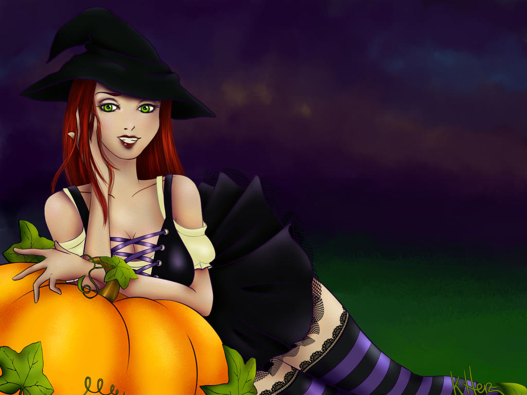 Pumpkin witch