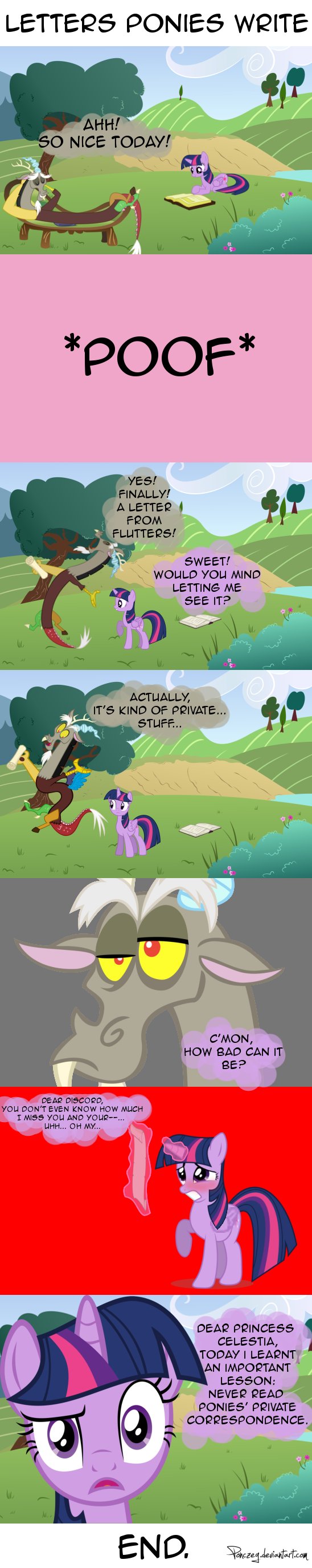 COMIC - letters ponies write