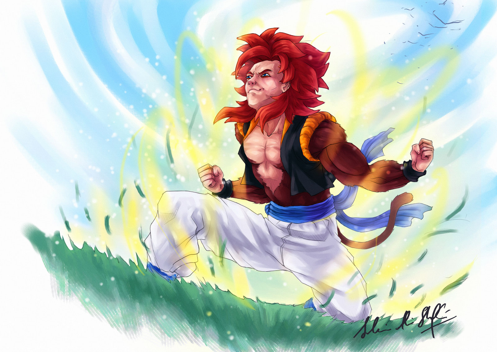 Gogeta SSJ4 by suleiman19 on DeviantArt