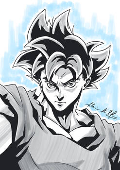 31 - Ultra Instinct Goku | Inktober 2019