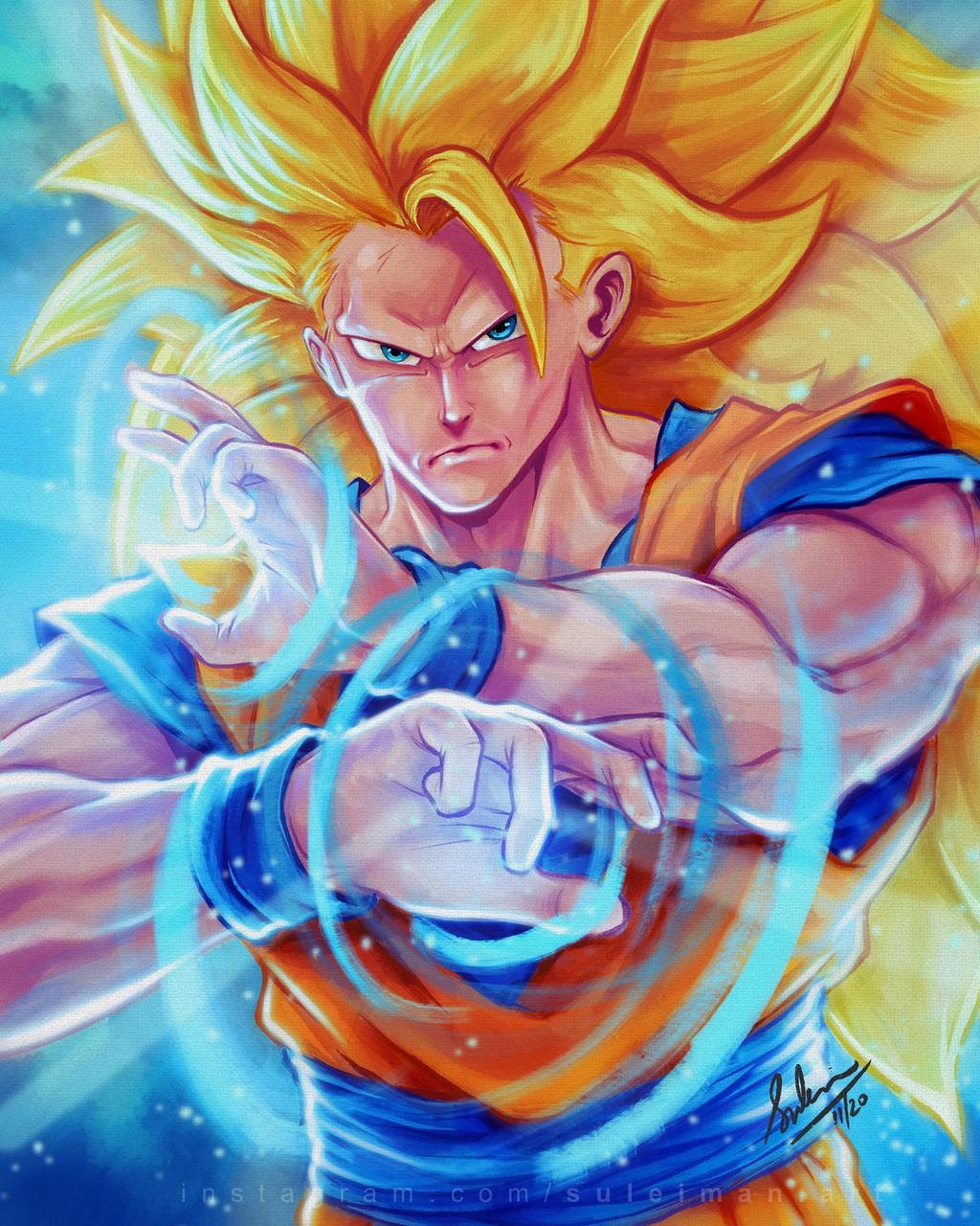 Pixilart - Super Saiyan Blue 3 Goku by VERMAN8ER