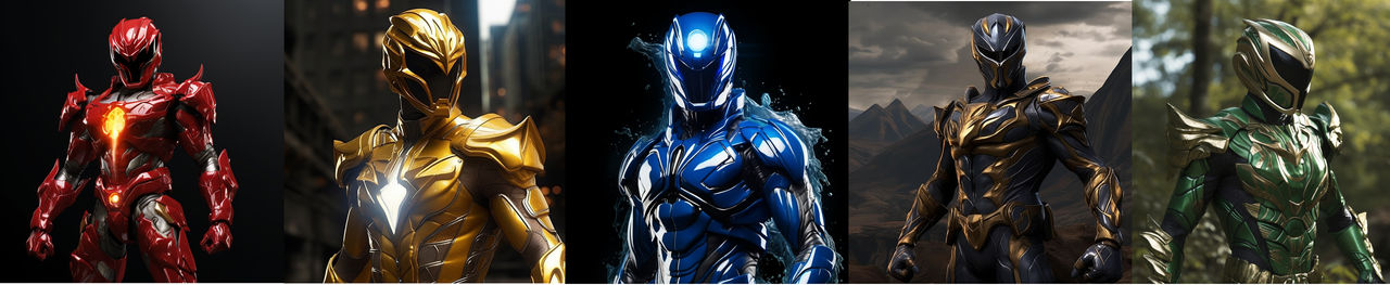 Elemental Rangers by Iam8lu3 on DeviantArt