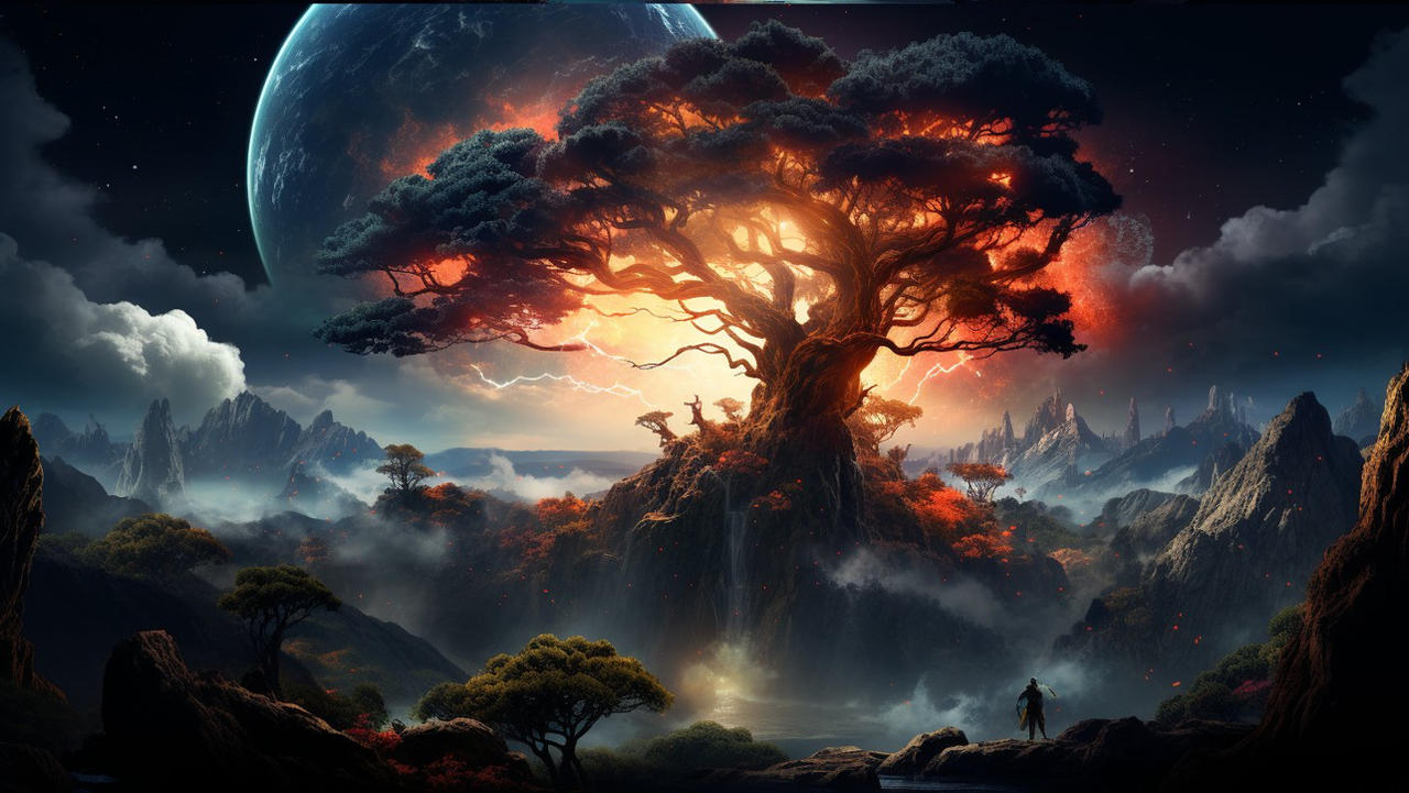 Cosmic bonsai by Iam8lu3 on DeviantArt