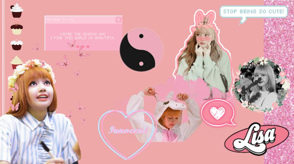 Lisa Cute Pink Pc Wallpaper By Hazeyroses On Deviantart