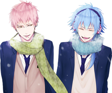 DRAMAtical Murder Render - Aoba Seragaki x Noiz