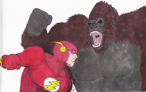 Flash vs Grodd by BaldPat on DeviantArt