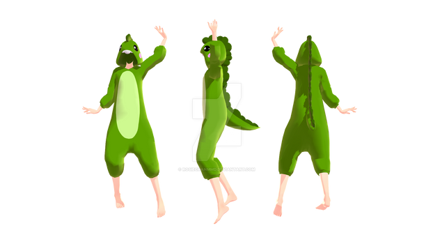 MMD Dino outfit + dl!