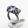 Violet Diamond - wrapped ring