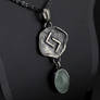 Jera rune chalcedony necklace
