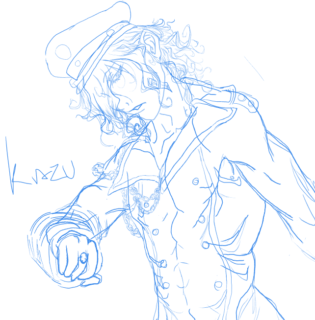 Kazu 1st Sketch -close up-