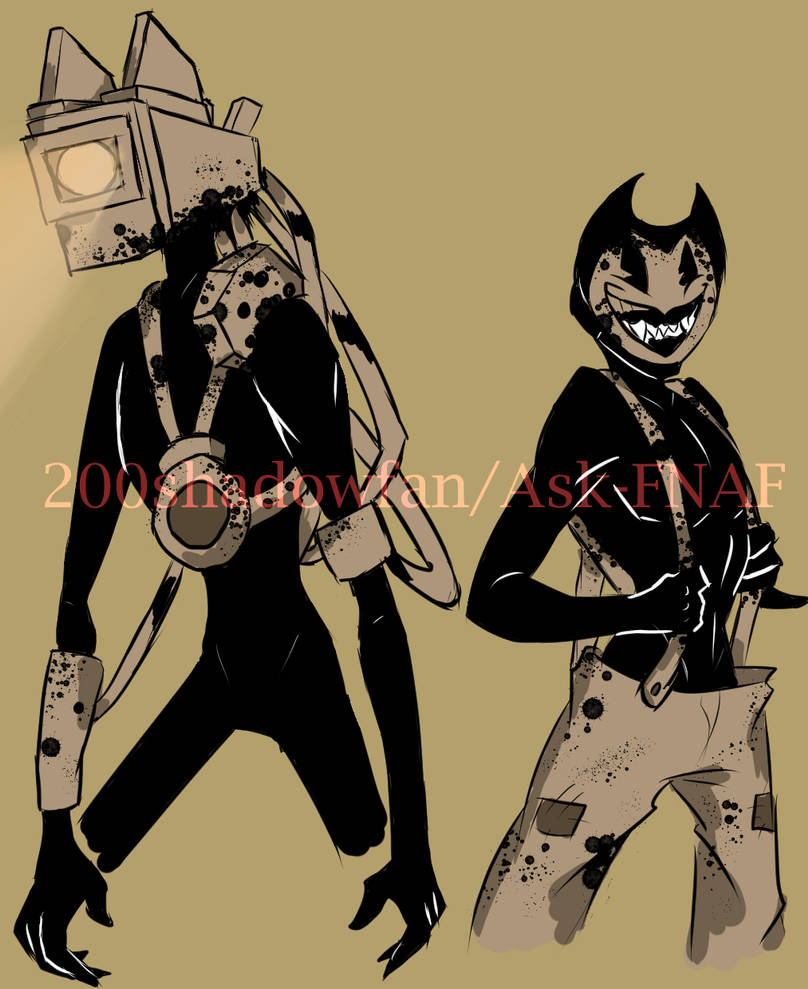 Norman and Sammy (Bendy and the Ink Machine) by xShadowtoonsx on