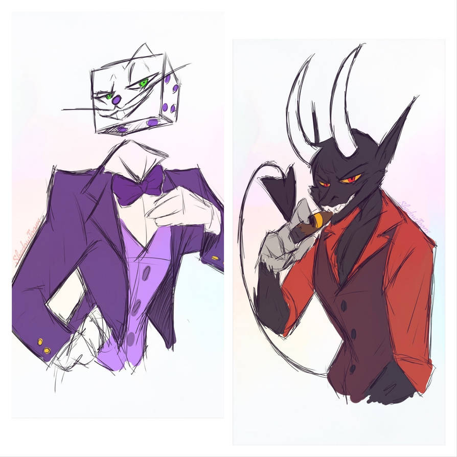 King dice x the devil (cuphead) by AlinaT2212 on DeviantArt