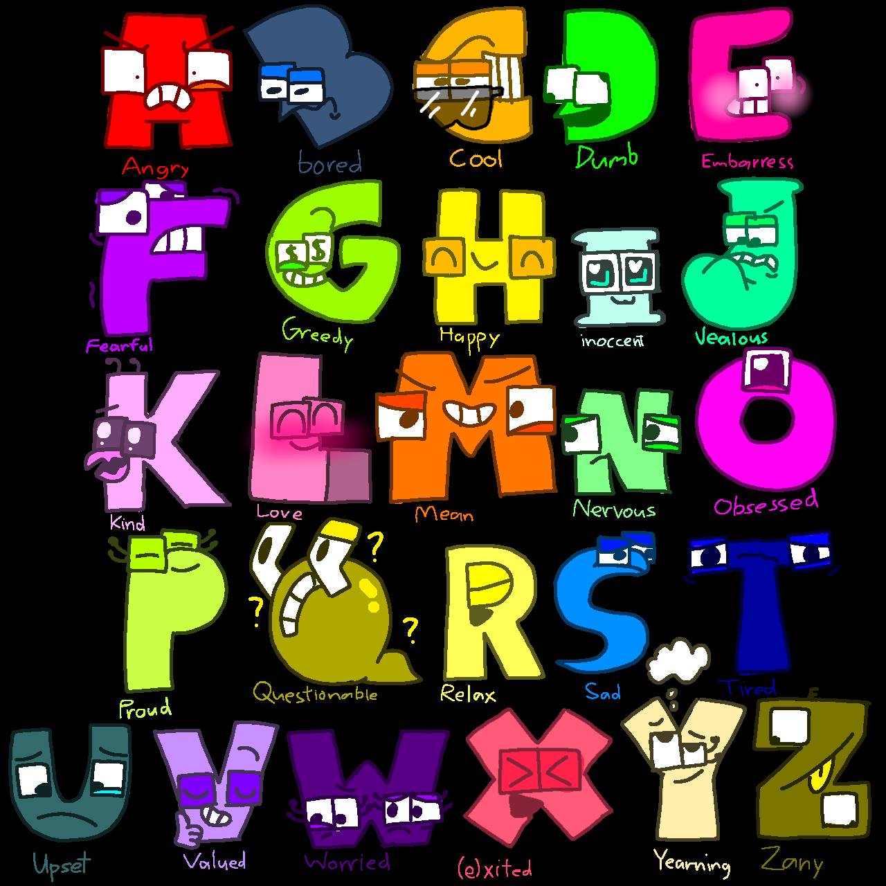 This is how I teach Alphabet Lore F using the toothbrush 😂 #toothbrus, facemojikeyboard