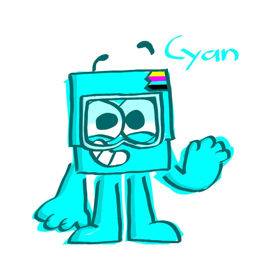 Cyan Colorblock Deviantart Cyan by therobot32123 on DeviantArt