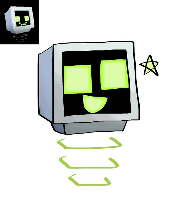 Computer Head Deviantart Happy Computer by therobot32123 on DeviantArt