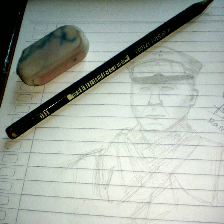 Erwin Rommel (Traditional Sketch) by Raihan270903 on DeviantArt
