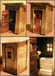 Popsicle Stick Outhouse by Frohickey