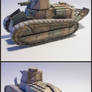 WWI Tank Card Model