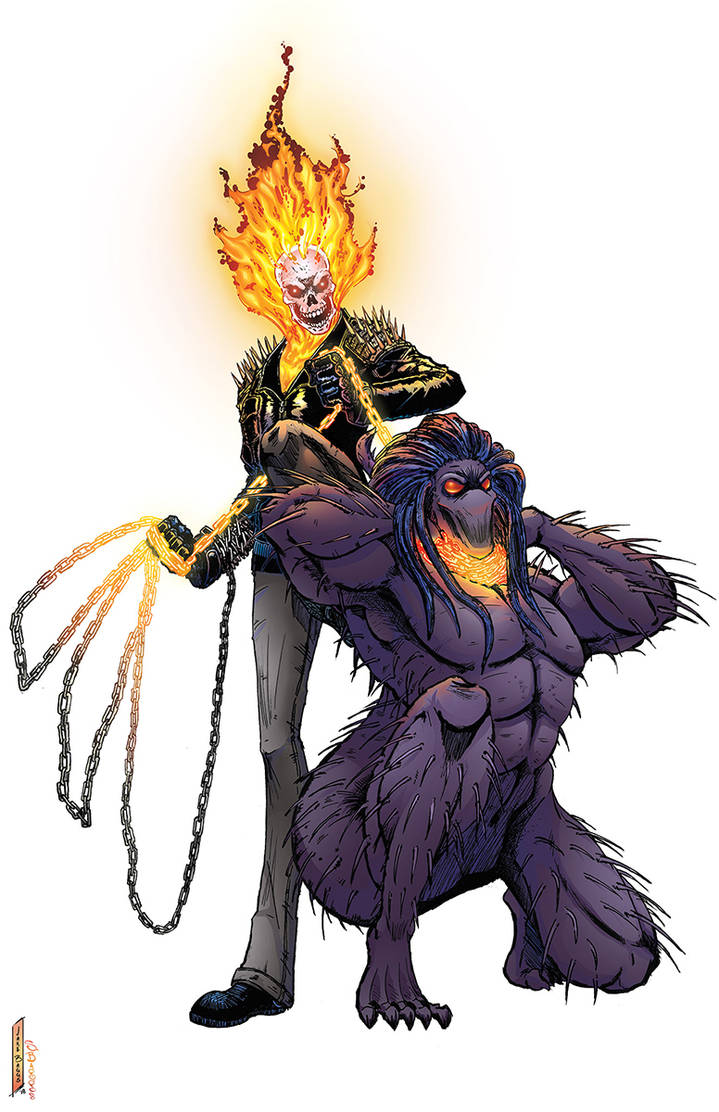 Ghost Rider Vs. Blackheart by BaggsBrothersArt on DeviantArt