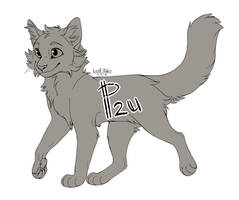 P2U Cat Lineart 2