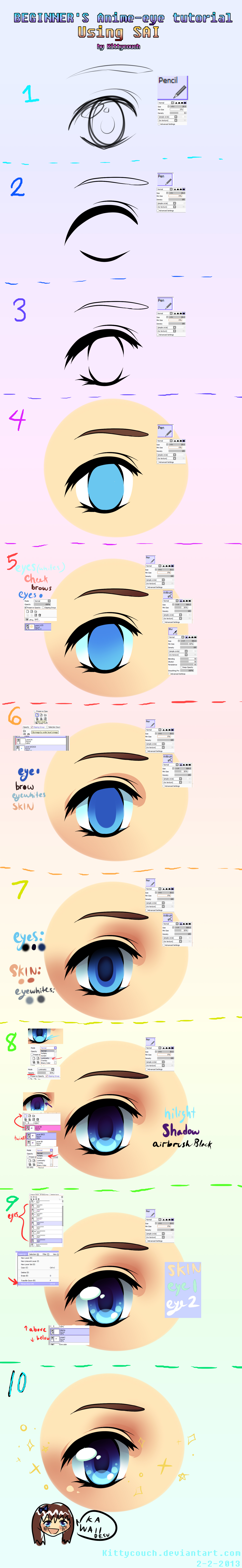 Beginner's Anime-eye tutorial using SAI