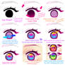 Colorful eye tutorial with Paint Tool SAI