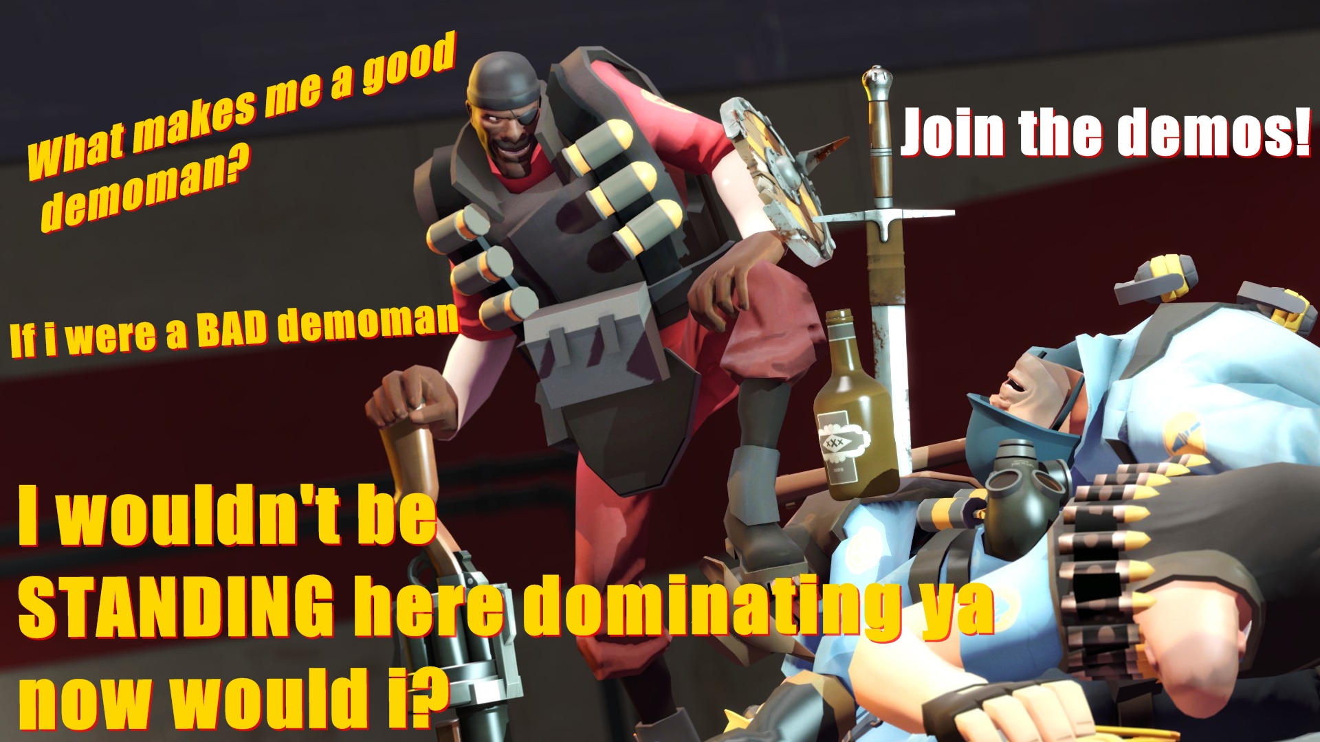 Demoman poster.