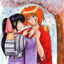 Kaoru and Kenshin in colour