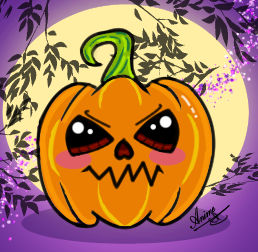 Kawaii Spooky Pumpkin