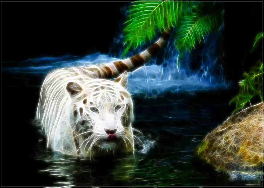 Fractal White Tiger