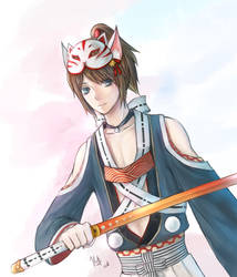 Ace in white fox costume (seven knights)