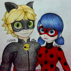 Ladybug and Cat Noir