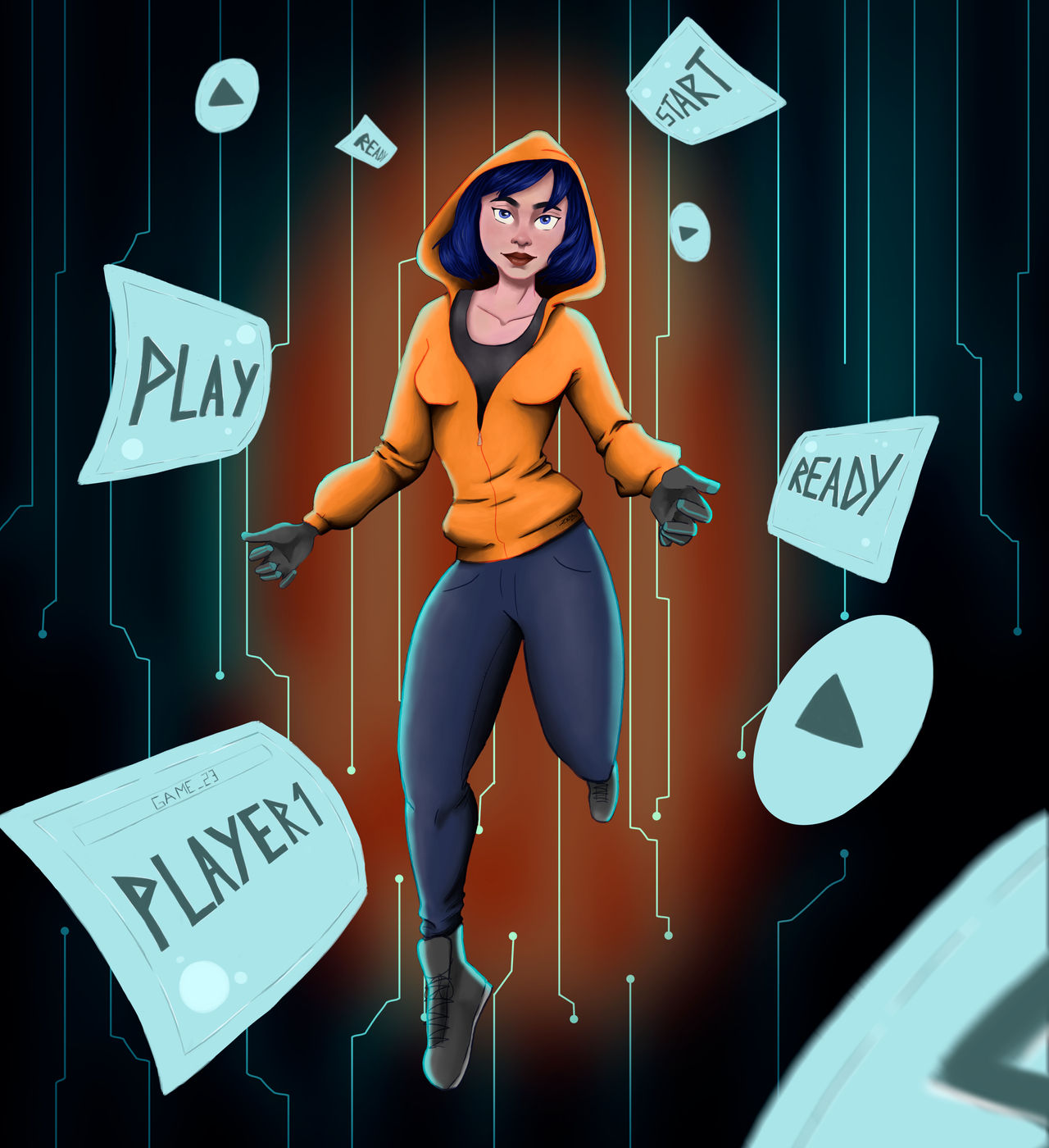 Tech Girl by SrtaZeta on DeviantArt