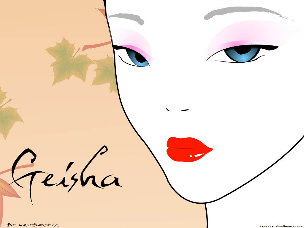 Geisha Face by LadyBanshee