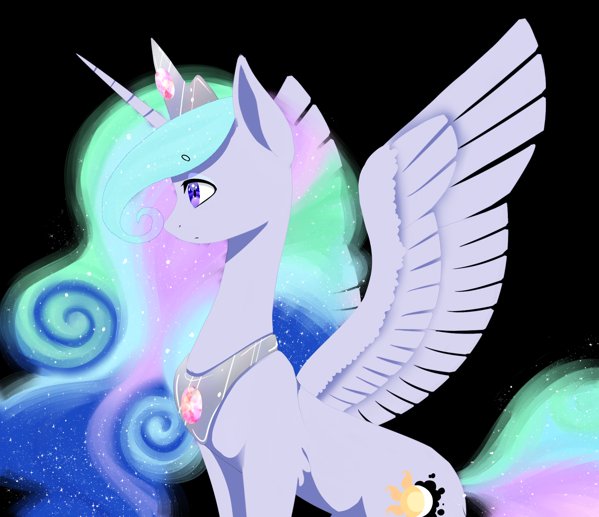 Luna/Celestia Fusion (Queen Eclipseia)