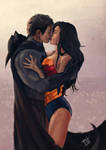 Wonder Woman heart Batman