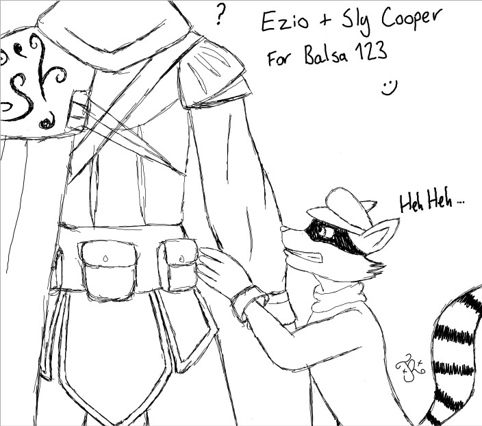 Ezio and Sly Cooper - For Balsa 123