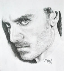 Michael Fassbender (Charcoal portrait)