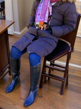 Rubber riding Boots wife Alezan