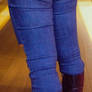High Leather urban Boots Wife and jeans