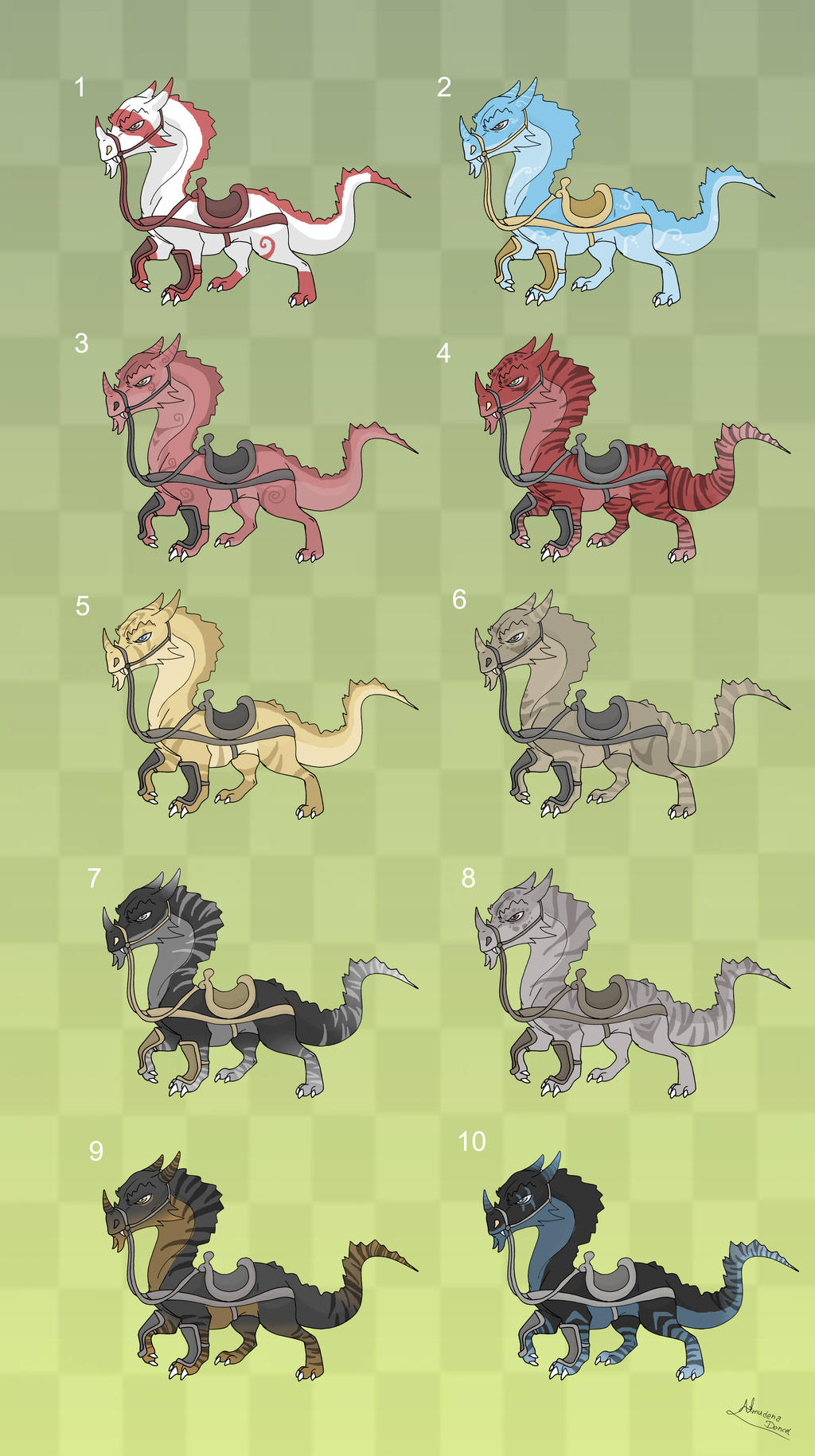 [Sold] Adoptables: Dragon Mounts 1