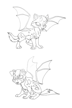 free Drawolf Cubs Lineart