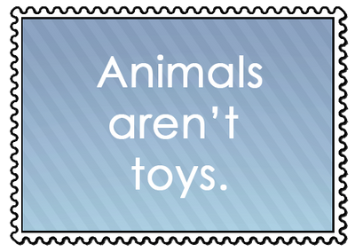 Animals Aren't Toys