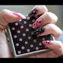 Black and Pink Polka Dots