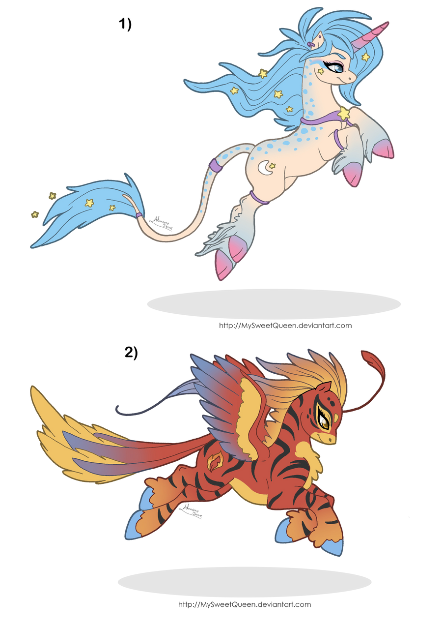 [Sold] Adoptables: Fantasy Ponies