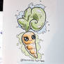 Tattoo Design: Cute Carrot
