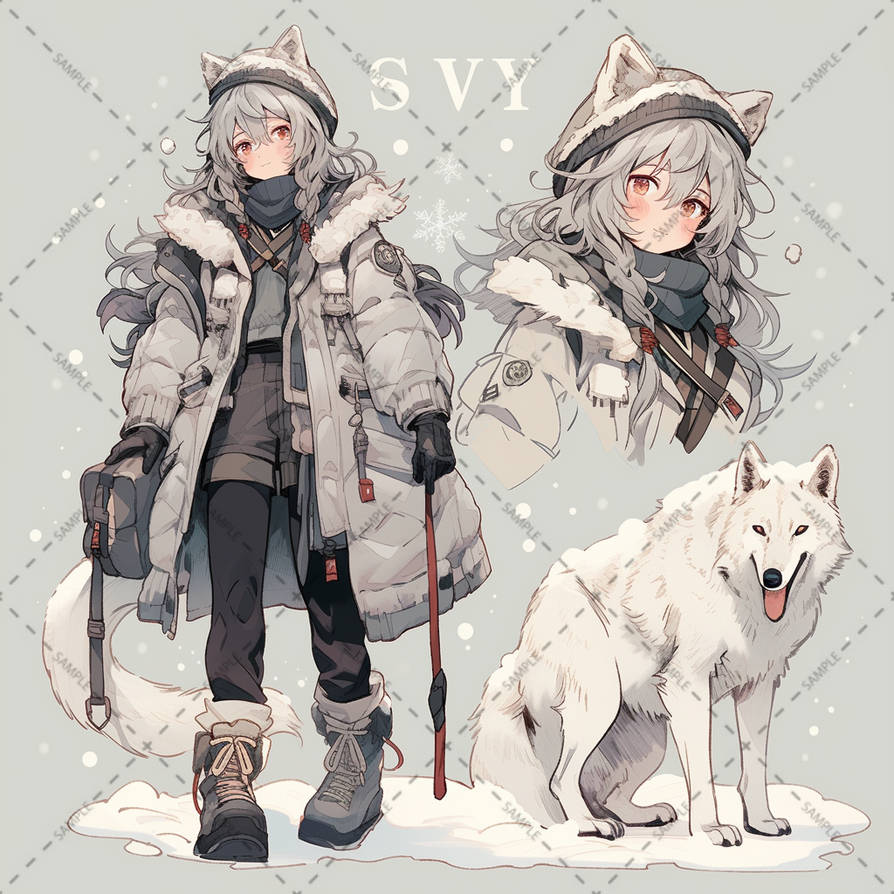 #143 (OPEN) AI Adopt Snow Wolf Girl by Kitsycat7 on DeviantArt