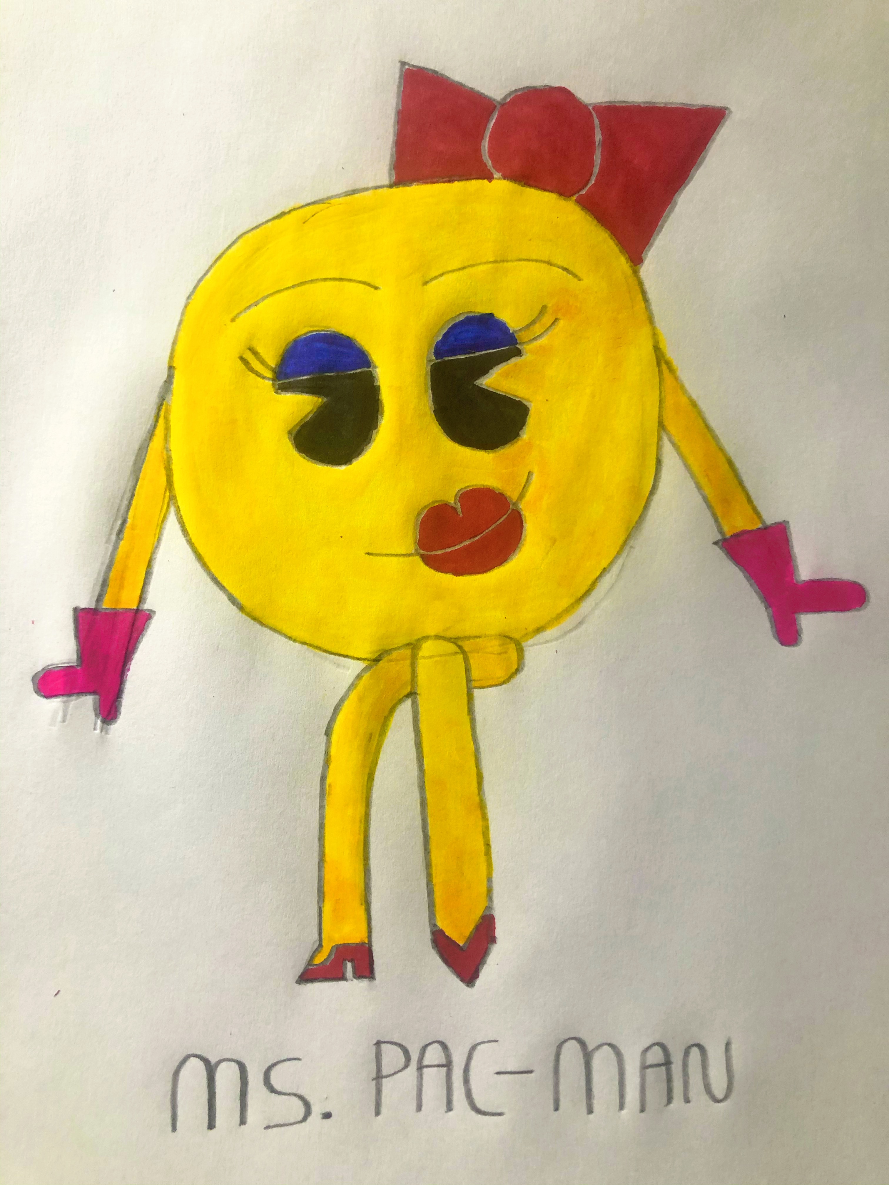 Ms. Pac-Man by DylanRosales on DeviantArt