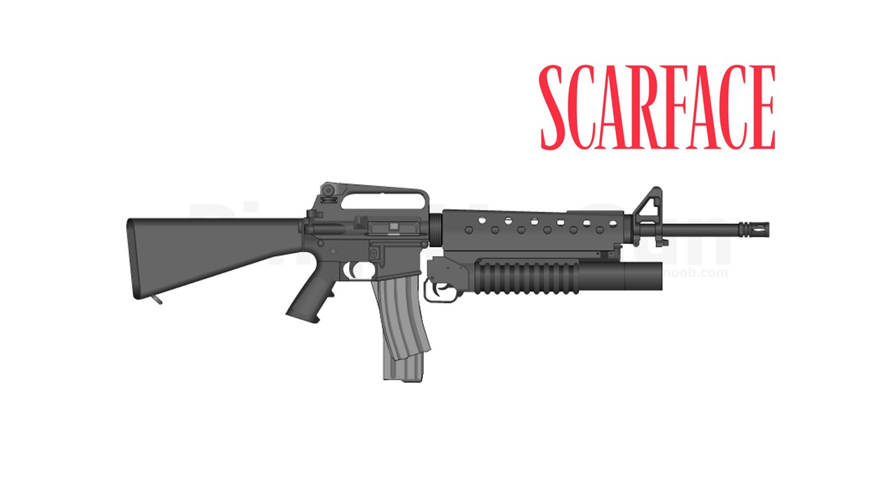 Scarface - Tony Montana's M16A2 + M203 by DioArya01 on DeviantArt
