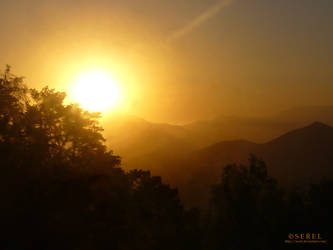 Sunset in Santiago by serel